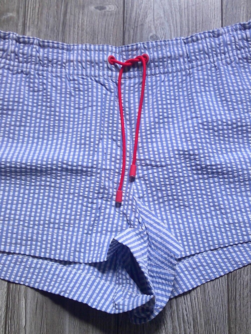 NEW "J Crew" Cruise Short n Seersucker With Tie Woman Sz S